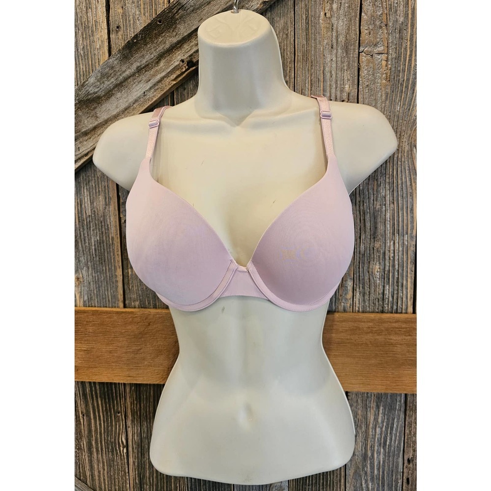 Victoria's Secret T Shirt push up full coverage size 34D pink opaque